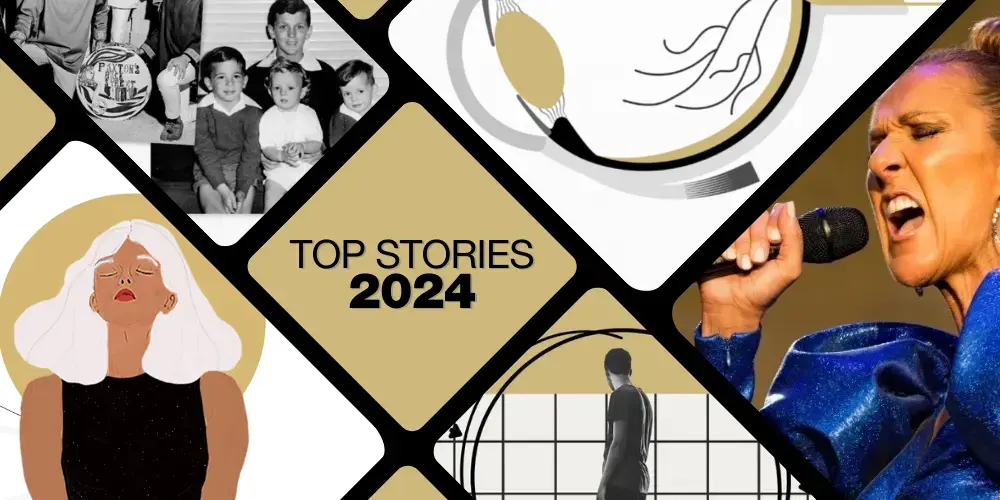 A collage showing highlights from CU Anschutz 2024 news stories