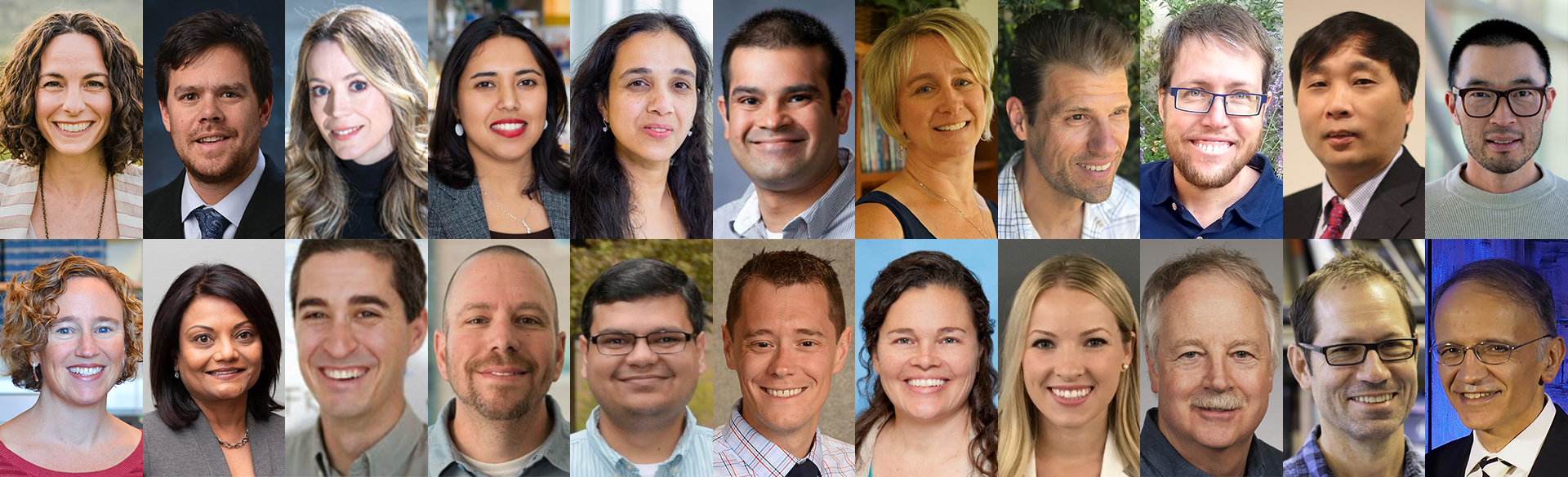 Collage of head shots of all grant winners