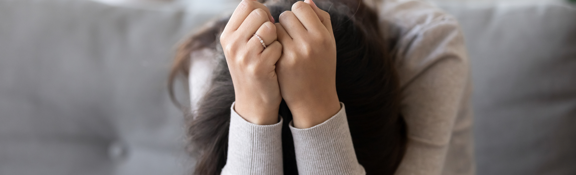 person experiencing anxiety