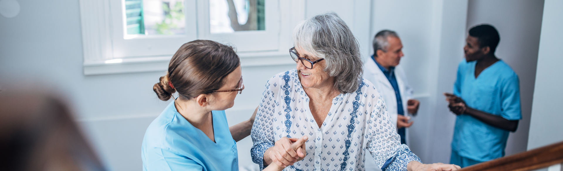 Seniors in nursing home