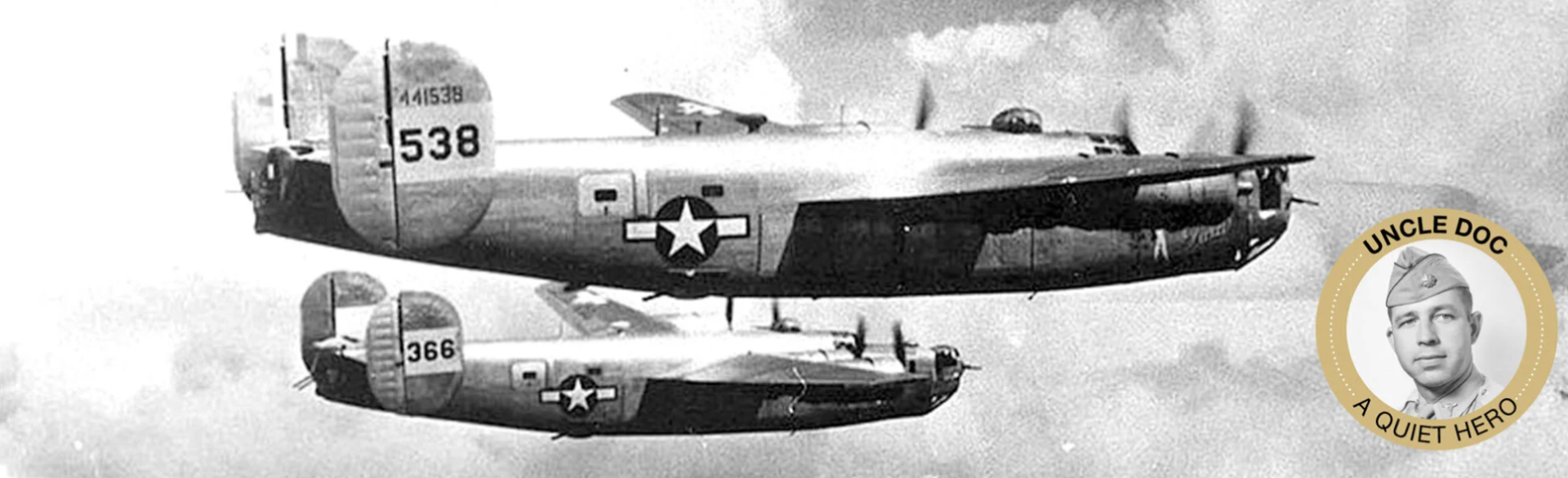 American planes in the air from World War II