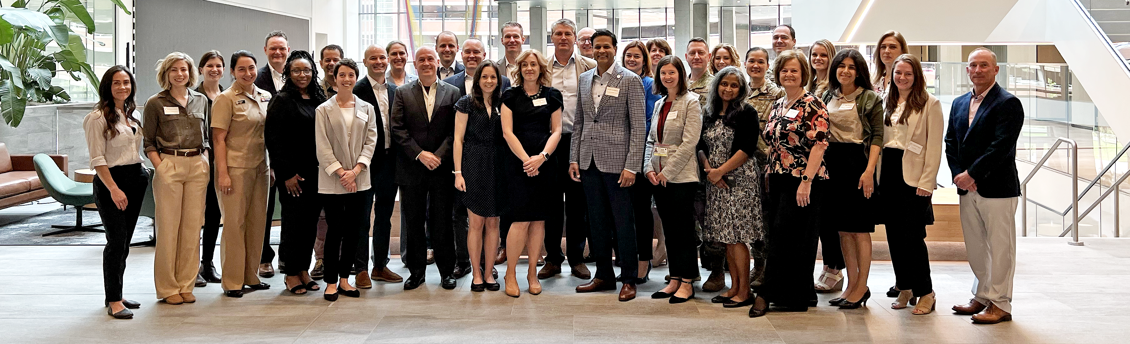 Group photo of firearm symposium attendees
